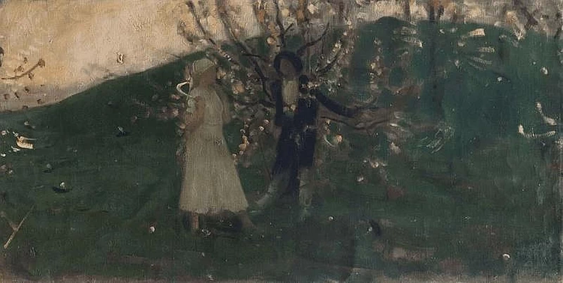 Francesco Paolo Michetti - Incontro galante